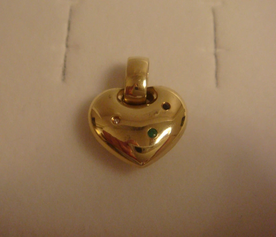 Herz Anhänger Gelbgold Gold 585 - Bild 4 von 4