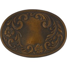 New Western Cowgirl Cowboy Southwest Flower Floral Ladies NOS Vtg Belt Buckle