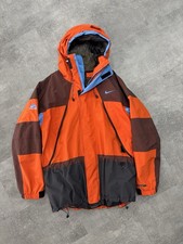 Vintage Nike Men s ACG Storm F.I.T Parka Jacket Medium Orange Blue Zip
