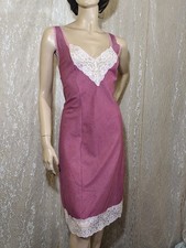 Vintage Sears Soft Cotton Polyester Blend Slip Dress Lingerie Nightgown L