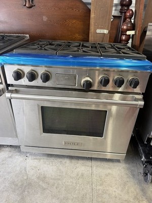 36” Wolf Dual Fuel Range DF366 Liquid Propane | eBay