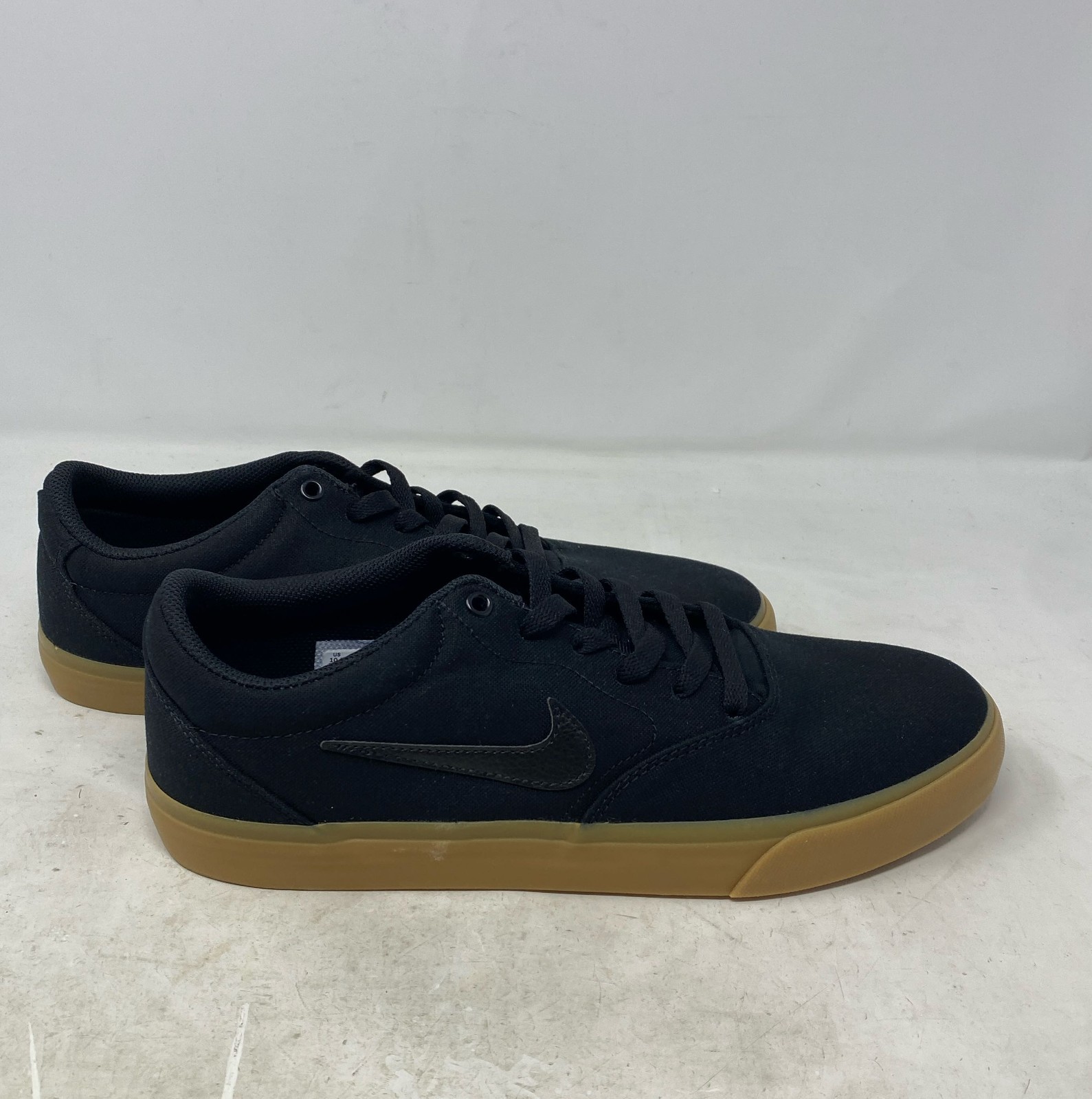 Nike SB Charge Solarsoft Canvas Skate Shoes Black/Gum Light Brown Men’s 10.5