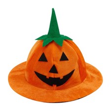 Adults Halloween Pumpkin Hat Jack O Lantern Hat Funny Pumpkin One Size Orange
