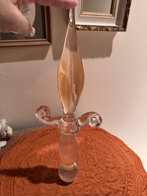 Le Smith Special Edition Glass Dagger Knife 15 Inches Long Vintage