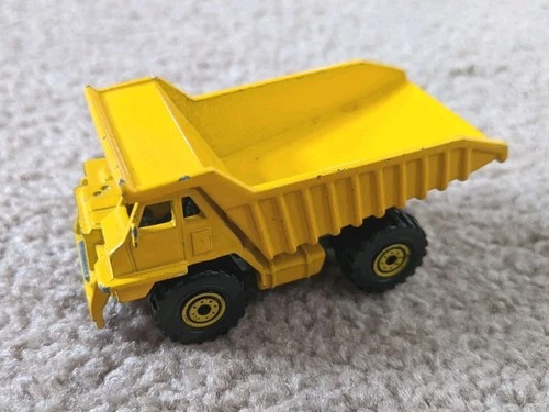 Vintage 1979 Hot Wheels Yellow Caterpillar 777B Dump Truck Workhorse Series