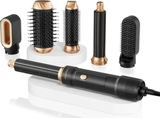 Atopskins 6 in 1 Blow Dryer Brush & Hot Air Brush, Negative Ion Hair Styler Set