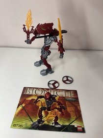 Lego Bionicle Toa Hordika Vakama #8736 Complete. Manual, 2 Spinners + Rip Cord.