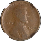1922 No D Lincoln Cent Strong Reverse NGC VG8 BN Key Date Nice Eye Appeal