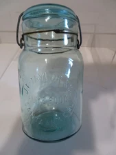 SCARCE " J.E. TAYLOR PURE FOOD SANTA ANA CAL."  FRUIT/CANNING JAR