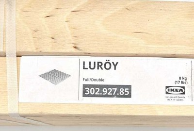 IKEA LURÖY Full Double Bed Slatted Base Frame Replacement Wooden Slats New
