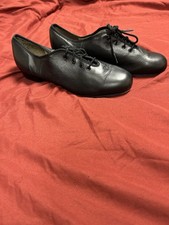 Capezio Black Lace-Up Tap Dance Shoes Teletone Tap MPN TELETONE TAP Unisex