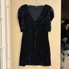 Forever 21 Dark Green Velvet Mini Dress