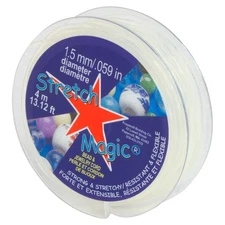 Elastic Beading Cord – Clear Color, 1.5mm in Diameter, 4-Meter (13.12 ft) - E...