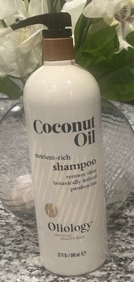Oliology Coconut Oil Nutrient-Rich Shampoo Restores Shine Botanically Infused
