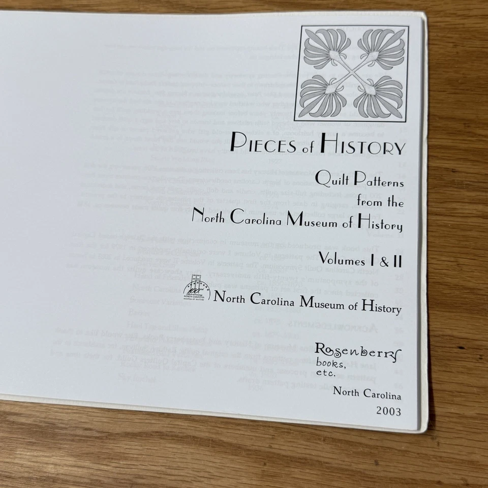 Pieces of History - Quilt Patterns from North Carolina Museum Book - Vols I & II - Image 3 of 4