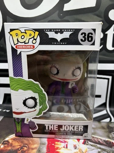 The Joker Funko Pop! #36 The Dark Knight Trilogy RARE!