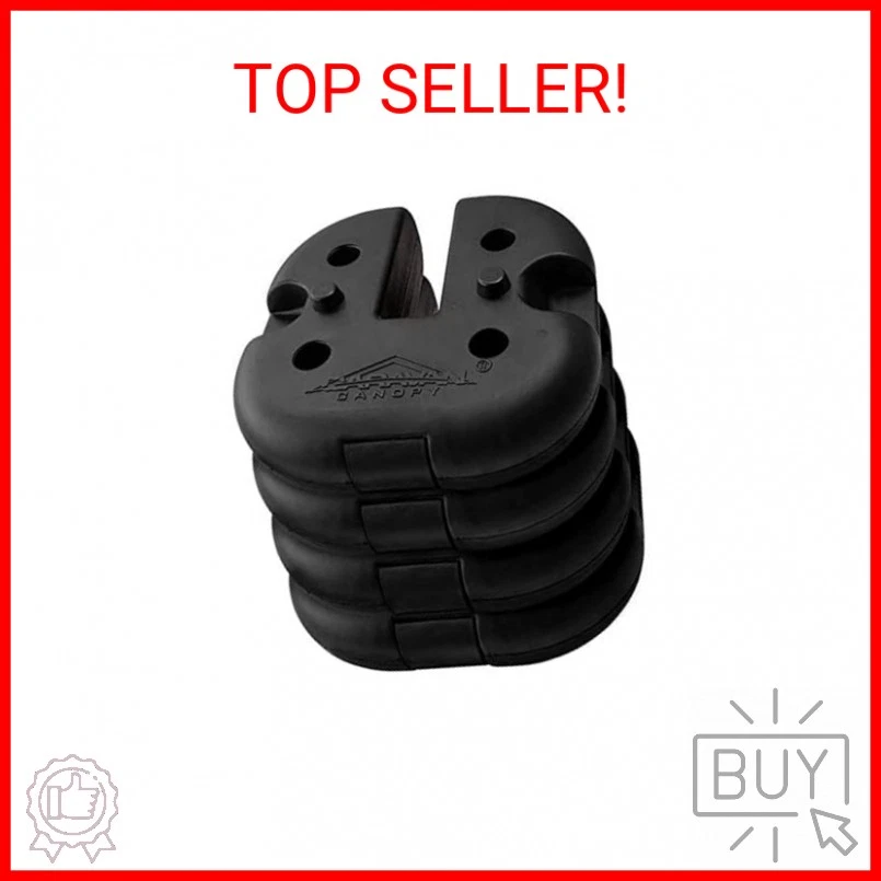 Placas de peso para caravana Canopy Sports 10001200011, negras Foto 2 de 2