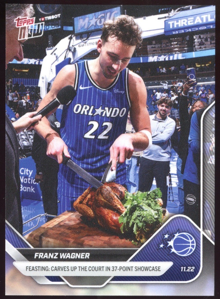 2025-26 Topps Now 37-Point Showcase 62 Franz Wagner MAGIC PHOTO VARIATION SP