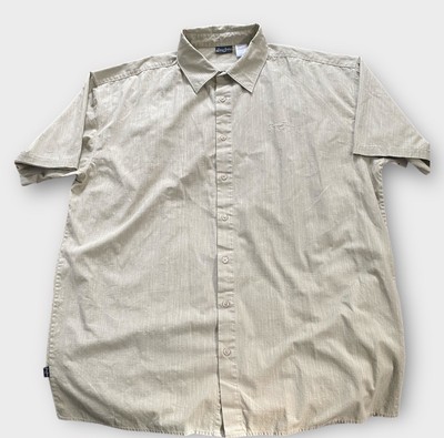 Sean John Shirt Mens 4X Khaki (Clam) Button Down Collared Casual NEW