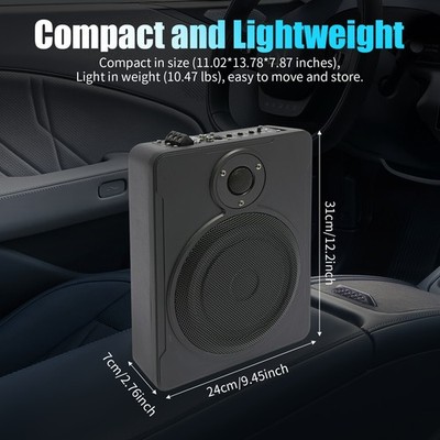 8'' Woofer Car Audio Modified Subwoofer Slim Under-Seat Power Amplifier Speaker