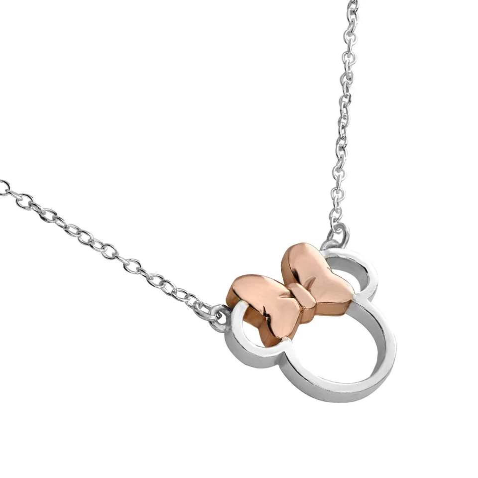 Disney Minnie Mouse Collana Bambina Donna Argento 45CM - Immagine 2 di 4