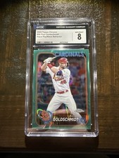 Paul Goldschmidt 2024 Topps Chrome Aqua RayWave Refractor Card #/199