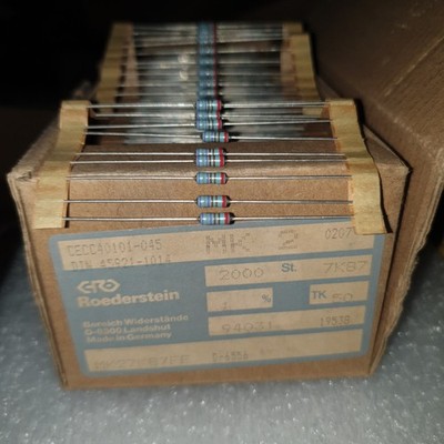 NOS ROE GERMANY MK2 7K87 1% 1/4W HI END METAL FILM AUDIO RESISTORS! 50pcs!