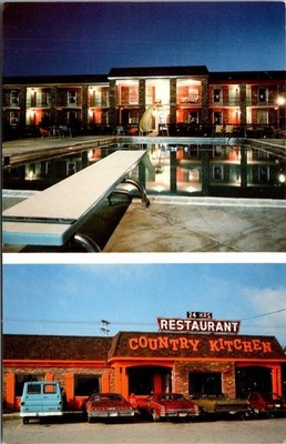 Vintage Quality Inn Cave City KY Motel & Country Kitchen Postcard