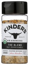 Organic Seasoning Blend Salt Pepper Garlic By Kinder'S 3.5 Oz