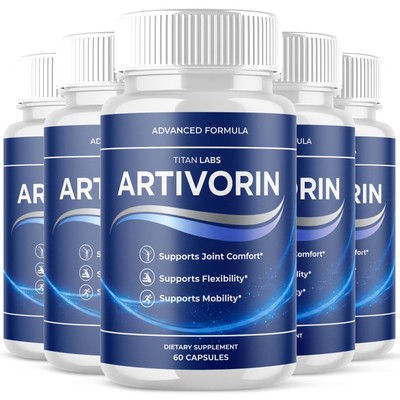 (5 Pack) Artivorin Advanced Joints & Mobility Support Arti Vorin 300 Capsules