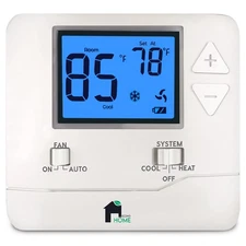 EconoHome Non-Programmable Thermostat for Home - Heat & Cooling Temperature C...