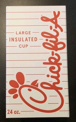 Retro Chick-fil-A 24oz Striped Insulated Tumbler Cup - Brand New / Spring '26