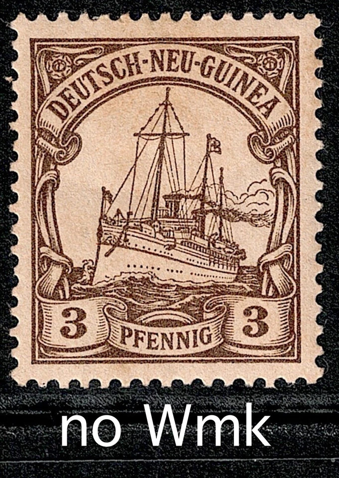 ALEMANA NUEVA GUINEA: "YATE IMPERIAL ALEMÁN" SG: 7 A 23 SIN WMK+LOZ: SG CV£200     Foto 4 de 4