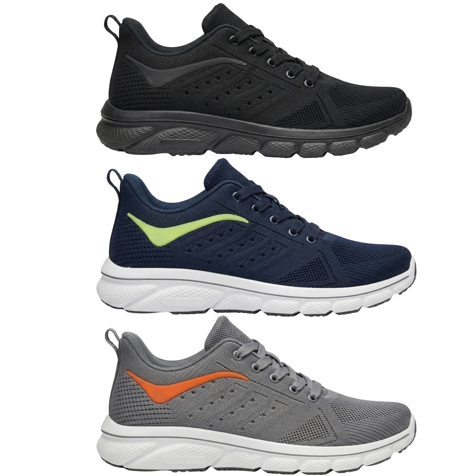 Mens Trainers Lightweight Breathable Running Walking Gym Sports Casual Shoes
Opens in a new window o