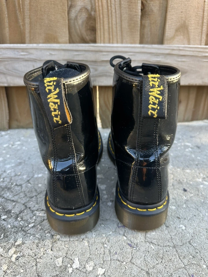 Dr. Martens 1460 Black Patent Leather Boots US M 8 US  L 9 - Image 4 of 4