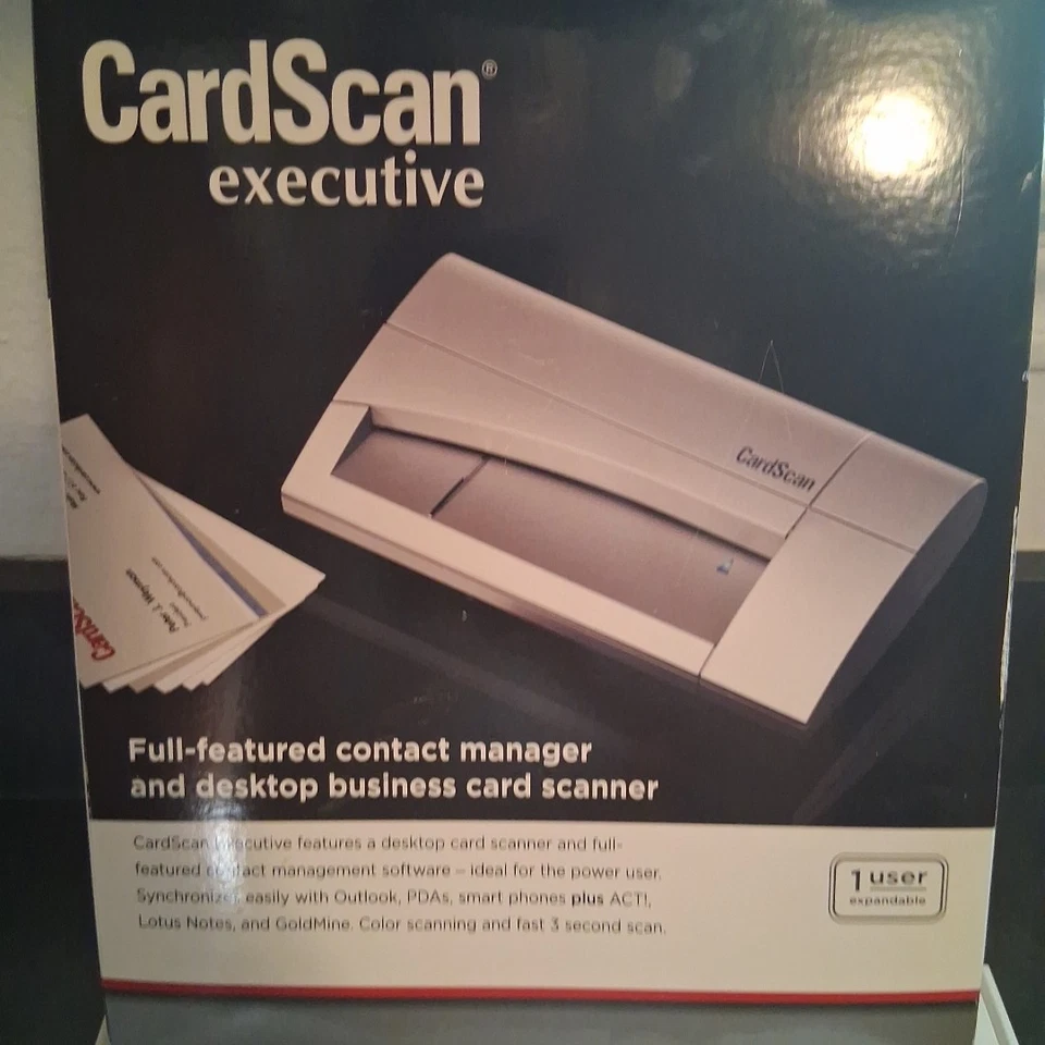 CardScan Executive 800c Desktop Card Scanner Full Featured Management Software - Image 2 of 4