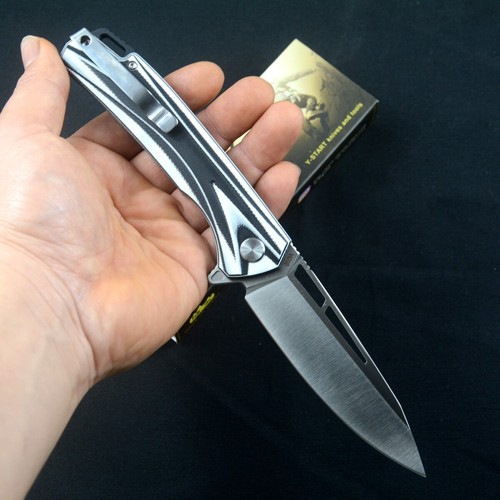 Y-START Outdoor Pocket Folding Knives VG10 Steel G10 Handle Flipper - Picture 5 of 5