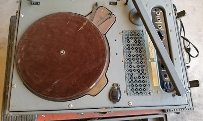 GARRARD 201.V Turntable Record Player Transcription Military