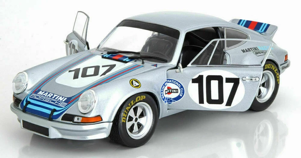 PORSCHE 911 CARRERA 2.8 RSR #107 TARGA FLORIO 1973 STECKKONI SOLIDO S1801108 - Immagine 4 di 4