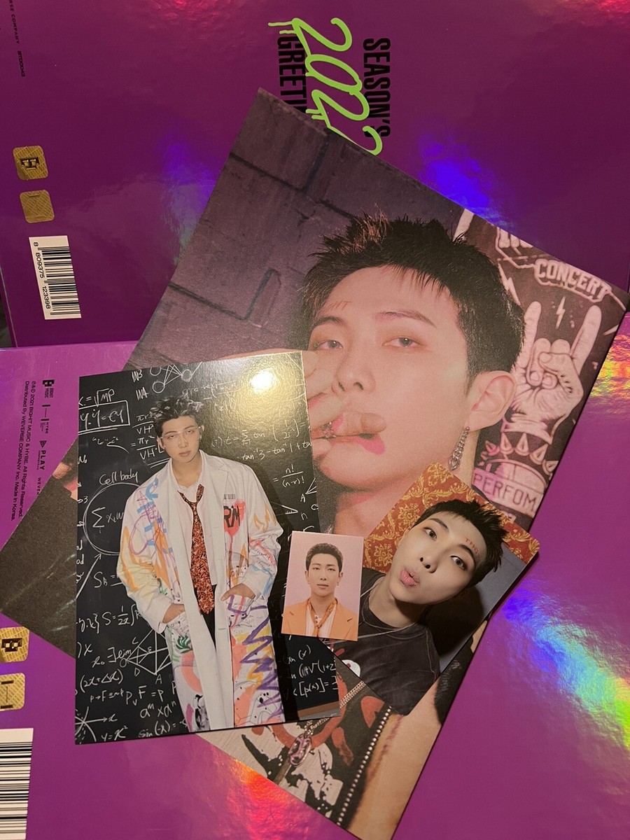 BTS シーグリ2022 RM キムナムジュン Season Greeting BTS💜Season's Greetings 2022 Photo Set Poster, ID Photo, Postcard