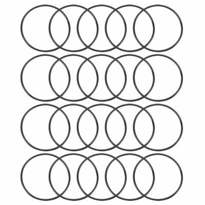20Pcs Black 49mm Dia 2mm Thickness Nitrile Rubber O Ring NBR Sealing Grommets