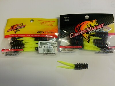 Leland Lures Crappie Magnets Hammer series  2 packs 16 pc total  mardi gra