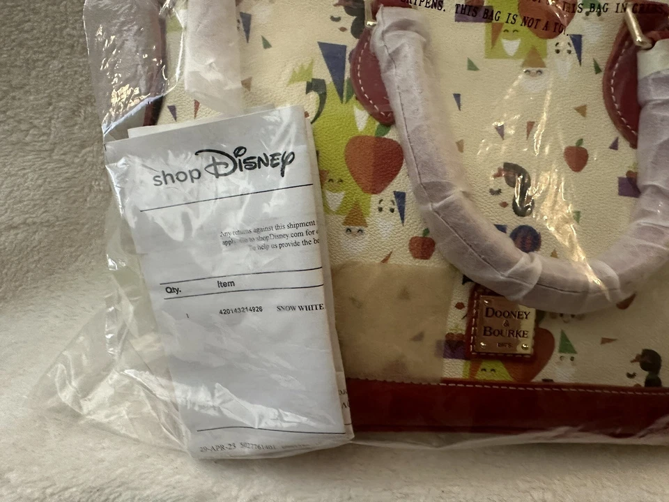 Bolso de Mano DOONEY & BOURKE Disney Blancanieves 85 Aniversario (2022) Nuevo con Etiquetas Foto 2 de 4