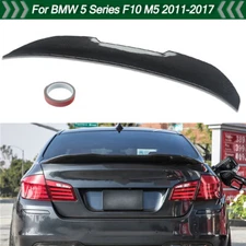For BMW F10 520i 528i M5 2011-2017 Duckbill Trunk Spoiler Wing Lip Carbon Style
