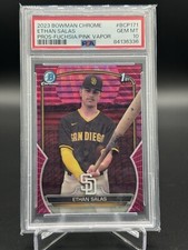 2023 Bowman Chrome Pros Fuchsia & Pink Vapor Ref. Ethan Salas GM MT 10 190/199