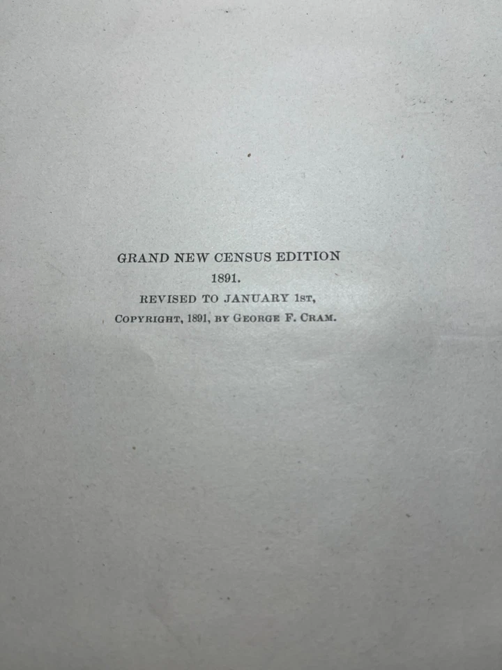 Mapa de PERSIA / IRÁN 1891 Fm 1891 Crams Atlas inigualable del mundo VER DESCRIPCIÓN Foto 4 de 4