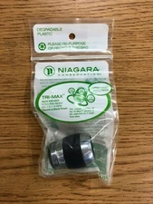 NEW Niagara Conservation Tri-Max 3 Flow Rate Aerator N3615CH Chrome Black Finish