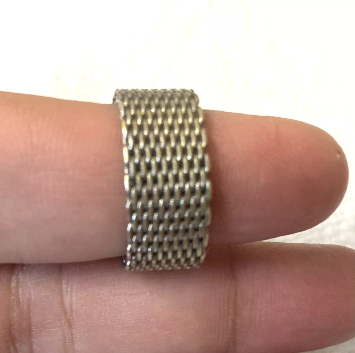 S56 Vintage chain ring 925 sterling silver