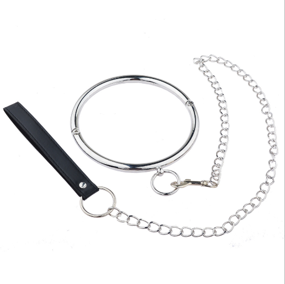 Steel Plated Lockable Neck Collar Locking metal Neckcollar For Men Women