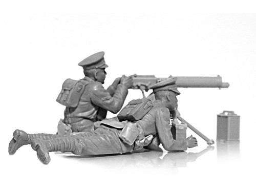 WWI British Vickers MG Crew Vickers MG& 2 figures ICM 35713 Scale model kit 1/35 - Picture 7 of 11
